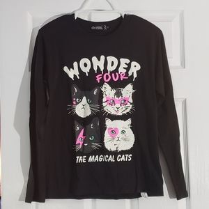 Listen Flavor Harajuku magical cat kawaii shirt